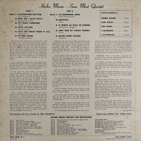 The Herbie Mann-Sam Most Quintet - The Herbie Mann-Sam Most Quintet...