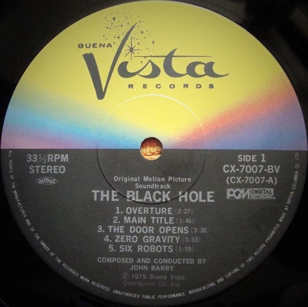 John Barry - The Black Hole (Original Motion Picture Soundtrack) (Vinyl, LP, Album) Very Good Plus (VG+) / Very Good Plus (VG+)