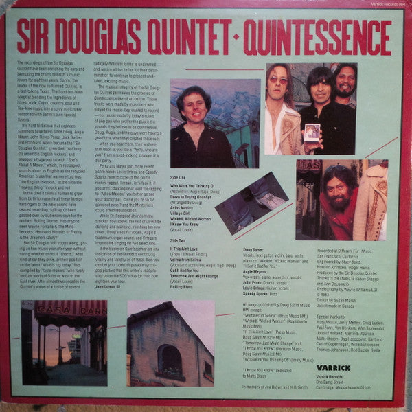 Sir Douglas Quintet - Quintessence (Vinyl, LP) Near Mint (NM or M-) / Very Good Plus (VG+)