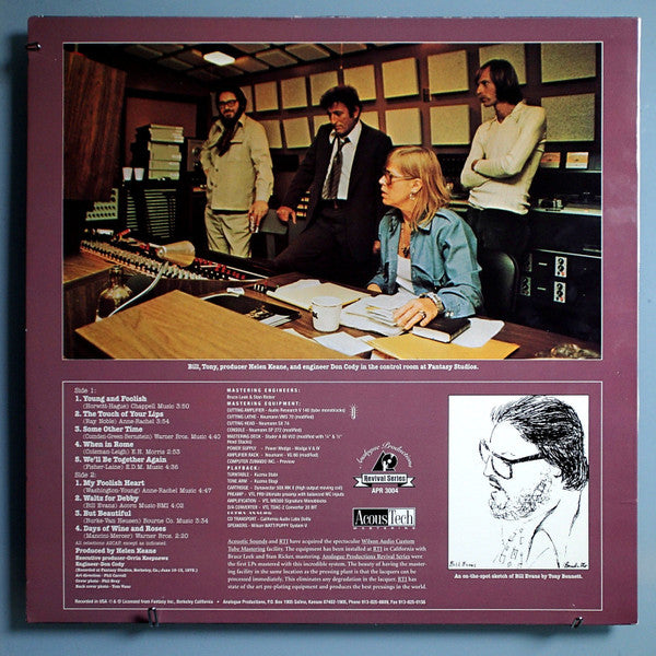 Tony Bennett - The Tony Bennett Bill Evans Album (Vinyl, LP, Album, Reissue) Near Mint (NM or M-) / Very Good Plus (VG+)