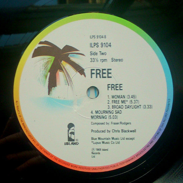 Free - Free (Vinyl, LP, Album, Reissue) Very Good (VG) / Good (G)