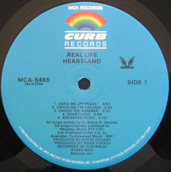 Real Life - Heartland (Vinyl, LP, Album) Very Good (VG) / Very Good (VG)