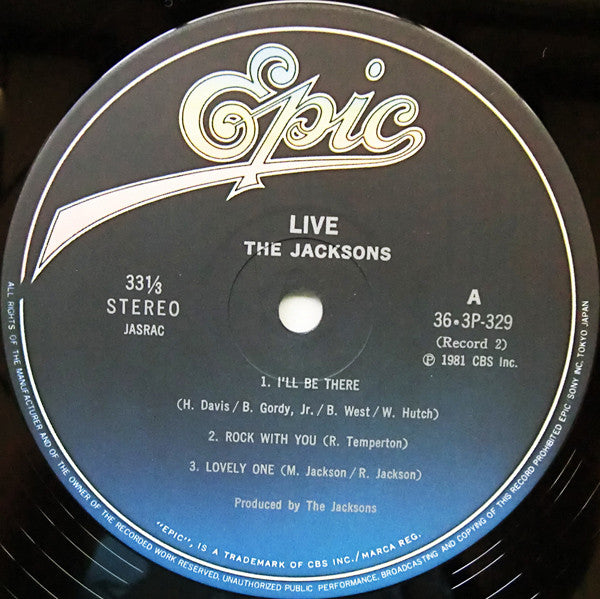 The Jacksons - Live　ザ・ベスト・ライブ (Vinyl, LP, Album)