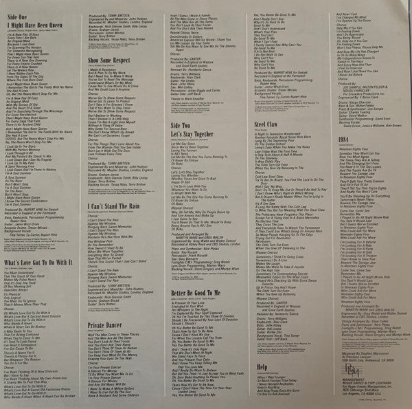 Tina Turner - Private Dancer (Vinyl, LP, Album, Stereo)