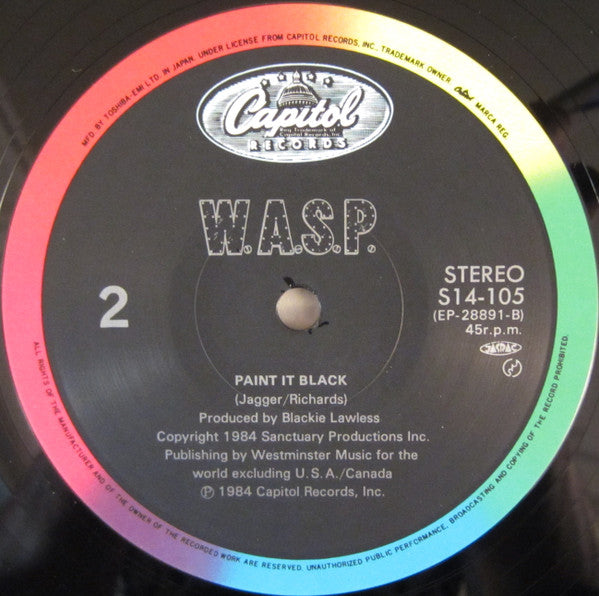 WASP - LOVE Machine (Vinyl, 12", 45 RPM, Single) Near Mint (NM or M-) / Very Good Plus (VG+)