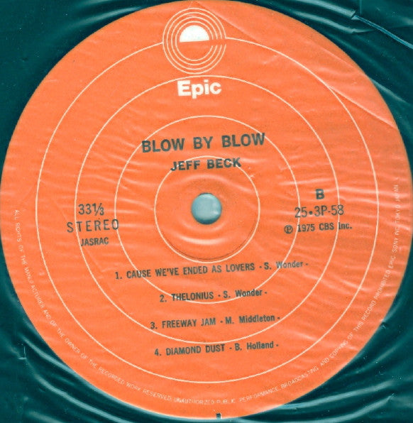 Jeff Beck - Blow By Blow (Vinyl, LP, Album, Reissue, Stereo)