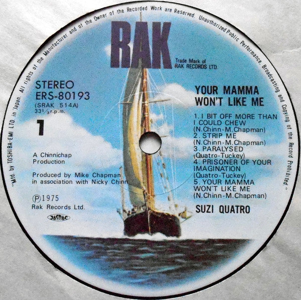 Suzi Quatro - Your Mamma Won't Like Me (Vinyl, LP, Album)