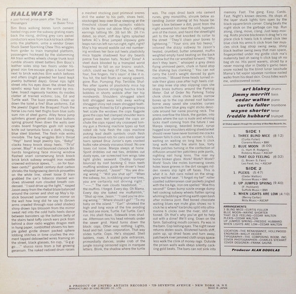 Art Blakey & The Jazz Messengers - 3 Blind Mice = スリー・ブラインド・マイス (Vinyl, LP, Album, Limited Edition, Reissue, Stereo) Very Good Plus (VG+) / Very Good (VG)
