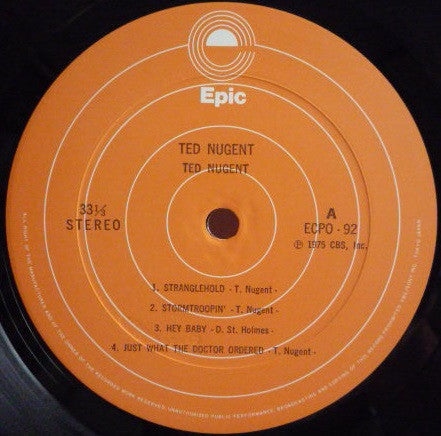 Ted Nugent - Ted Nugent (Vinyl, LP, Album, Stereo)