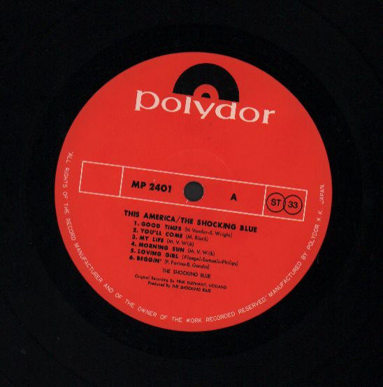 Shocking Blue - This America (Vinyl, LP, Album) Very Good (VG) / Very Good (VG)