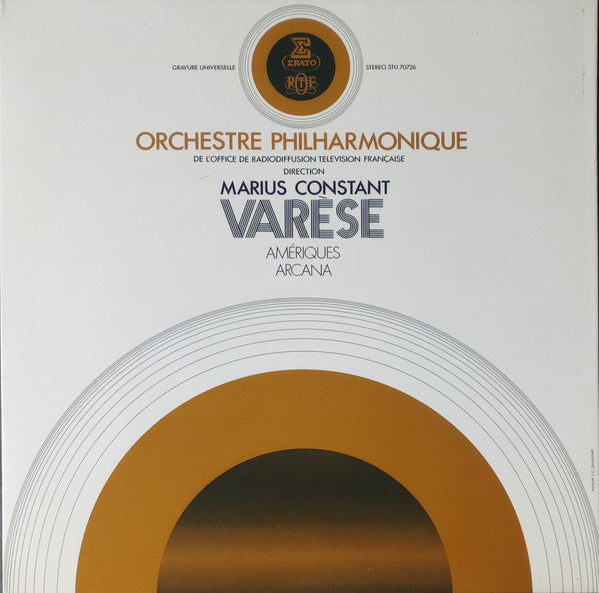 Edgard Varèse - Amériques / Arcana (Vinyl, LP) Very Good Plus (VG+) / Very Good Plus (VG+)