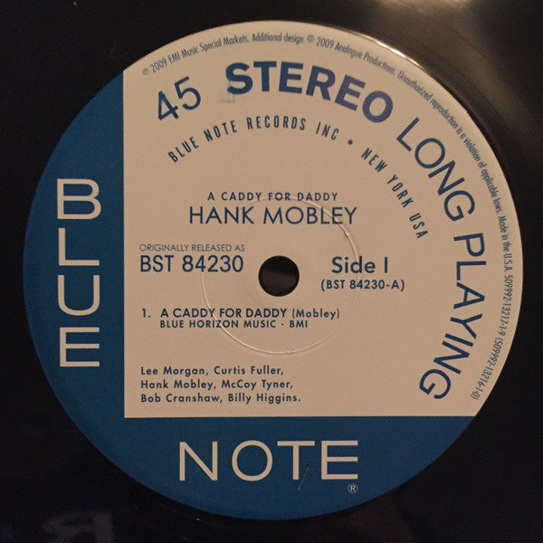 Hank Mobley - A Caddy For Daddy (2xVinyl, 12", 45 RPM, Album, Limited Edition, Numbered, Reissue, Remastered, Stereo) Very Good Plus (VG+) / Near Mint (NM or M-)