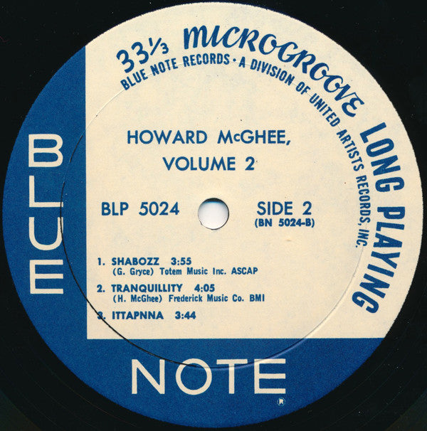 Howard McGhee - Howard McGhee Volume 2 (Vinyl, LP, 10", Reissue, Repress) Very Good Plus (VG+) / Very Good Plus (VG+)