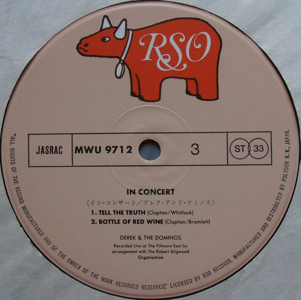 Derek & The Dominos - In Concert (Vinyl, LP, Album, Reissue)
