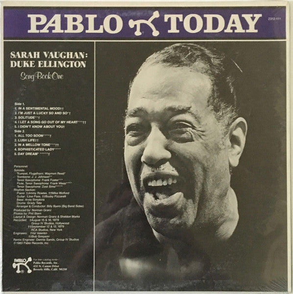 Sarah Vaughan - Song Book One (Vinyl, LP, Album, Stereo) Very Good (VG) / Very Good (VG)