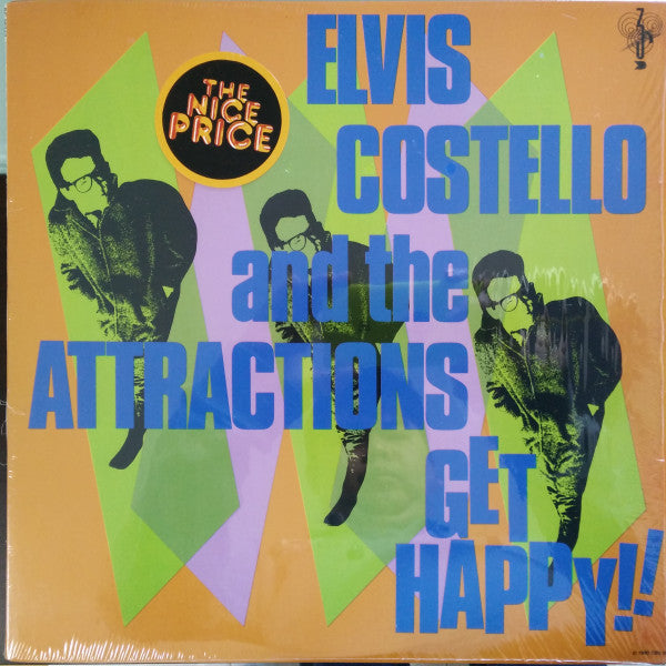 Elvis Costello & The Attractions - Get Happy! (Vinyl, LP, Album, Reissue, Stereo) Very Good (VG) / Very Good (VG)