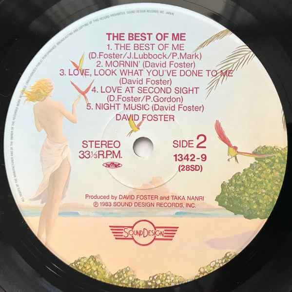 David Foster - The Best Of Me (Vinyl, LP, Album, Stereo) Very Good Plus (VG+) / Very Good Plus (VG+)