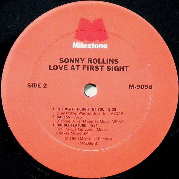 Sonny Rollins - Love At First Sight (Vinyl, LP, Album) Very Good Plus (VG+) / Very Good Plus (VG+)