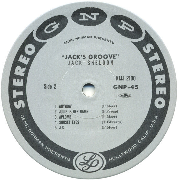 Jack Sheldon And His Exciting All-Star Big-Band - Jack's Groove (Vinyl, LP, Album, Stereo) Very Good Plus (VG+) / Very Good (VG)