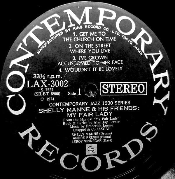 Shelly Manne & His Friends - Modern Jazz Performances Of Songs From My Fair Lady (Vinyl, LP, Album, Limited Edition, Reissue, Stereo) Very Good Plus (VG+) / Very Good Plus (VG+)