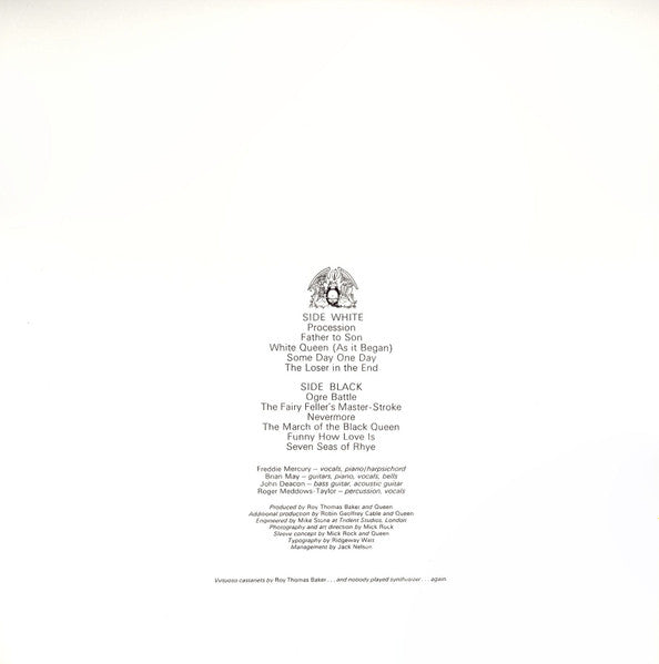 Queen - Queen II (Vinyl, LP, Album, Reissue, Remastered) Very Good (VG) / Near Mint (NM or M-)