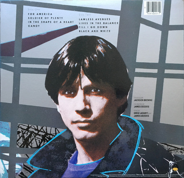 Jackson Browne - Lives In The Balance (Vinyl, LP, Album) Very Good (VG) / Very Good (VG)