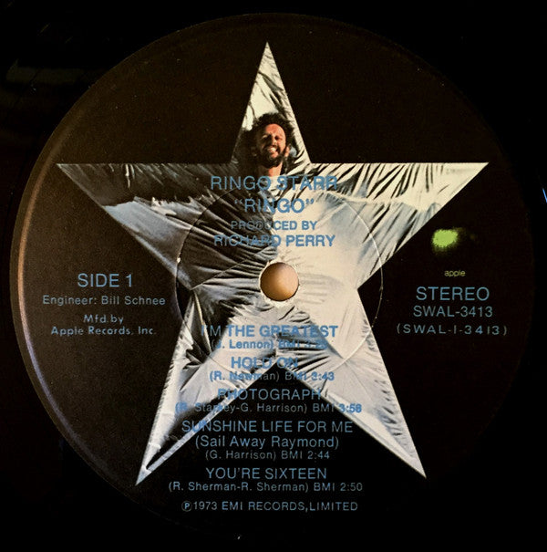 Ringo Starr - Ringo (Vinyl, LP, Album, Misprint, Stereo) Very Good (VG) / Very Good (VG)