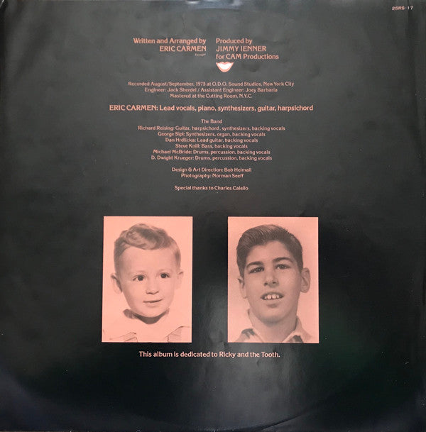 Eric Carmen - Eric Carmen (Vinyl, LP, Album, Reissue, Stereo) Good Plus (G+) / Very Good (VG)