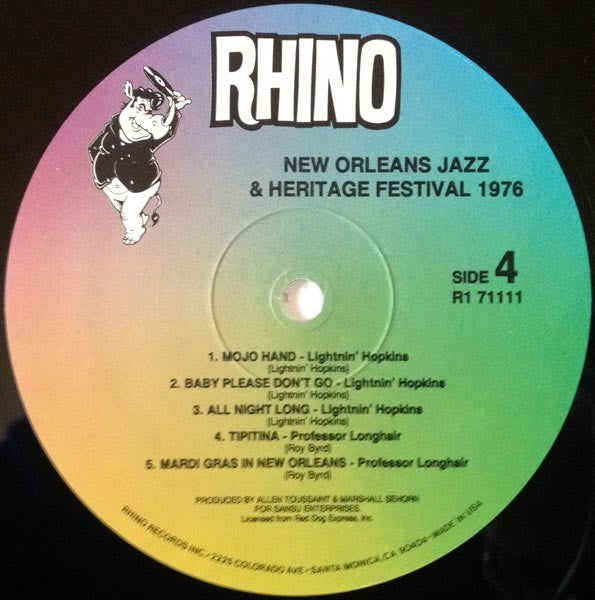 Various - New Orleans Jazz And Heritage Festival 1976 (2xVinyl, LP, Album, Reissue, Remastered) Good Plus (G+) / Good Plus (G+)