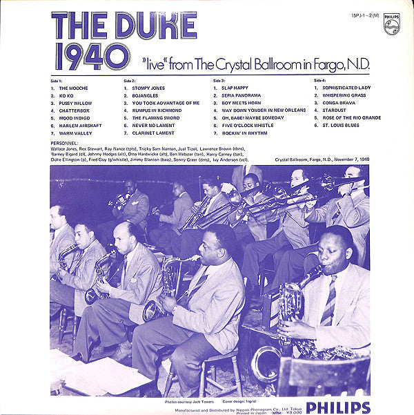 Duke Ellington - At Fargo 1940 Live (2xVinyl, LP, Album, Mono) Very Good Plus (VG+) / Very Good Plus (VG+)