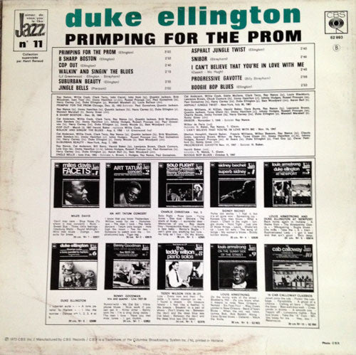 Duke Ellington And His Orchestra - Primping For The Prom (Vinyl, LP) Very Good Plus (VG+) / Very Good (VG)