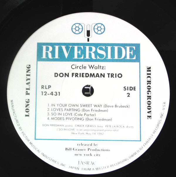 Don Friedman Trio - Circle Waltz (Vinyl, LP, Album, Reissue, Stereo) Very Good Plus (VG+) / Very Good Plus (VG+)