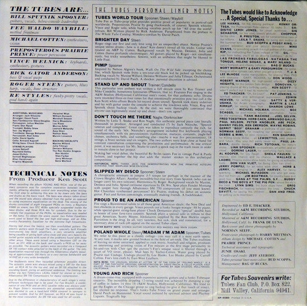 The Tubes - Young And Rich (Vinyl, LP, Album, Stereo) Very Good (VG) / Very Good (VG)