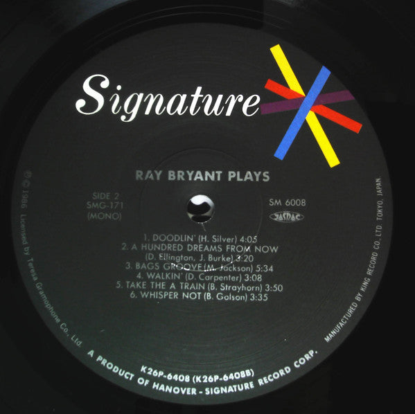 Ray Bryant - Ray Bryant Plays (Vinyl, LP, Album, Reissue, Mono)