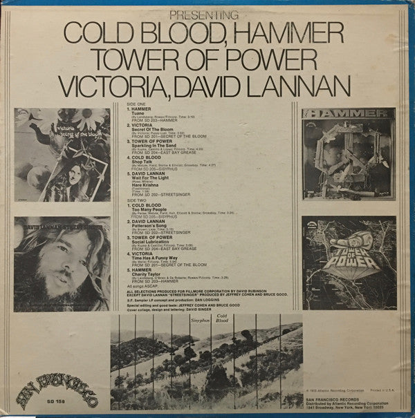 Various - San Francisco Sampler - Fall 1970 (Vinyl, LP, Sampler, Stereo) Very Good (VG) / Good (G)