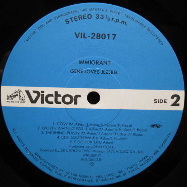 Gene Loves Jezebel - Immigrant (Vinyl, LP, Album) Very Good (VG) / Very Good (VG)