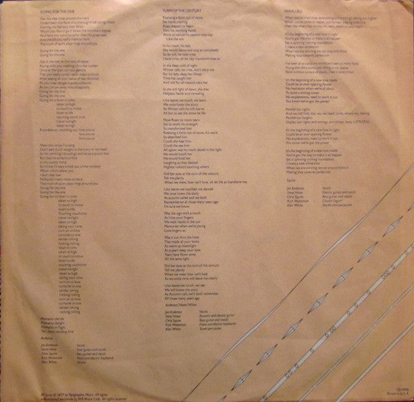 Yes - Going For The One (Vinyl, LP, Album, Stereo) Good Plus (G+) / Very Good (VG)