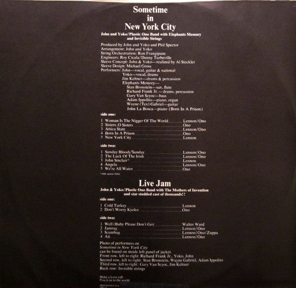 John Lennon & Yoko Ono - Some Time In New York City (2xVinyl, LP, Album) Very Good Plus (VG+) / Good (G)