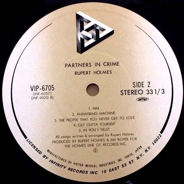 Rupert Holmes - Partners In Crime (Vinyl, LP, Album)