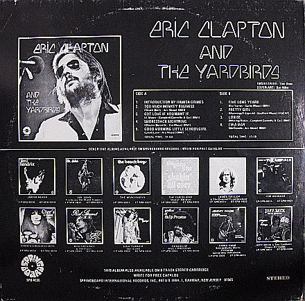 Eric Clapton - Eric Clapton And The Yardbirds (Vinyl, LP, Album, Reissue) Good Plus (G+) / Very Good (VG)
