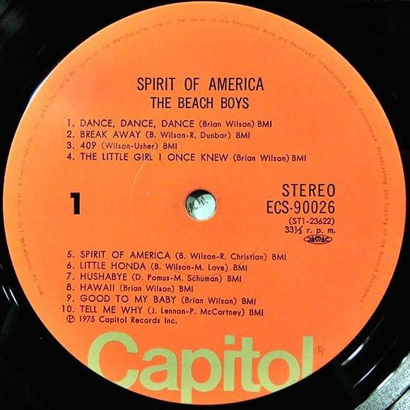 The Beach Boys - Spirit Of America (Vinyl, LP, Compilation, Stereo)