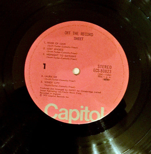 The Sweet - Off The Record (Vinyl, LP, Album) Very Good Plus (VG+) / Very Good Plus (VG+)