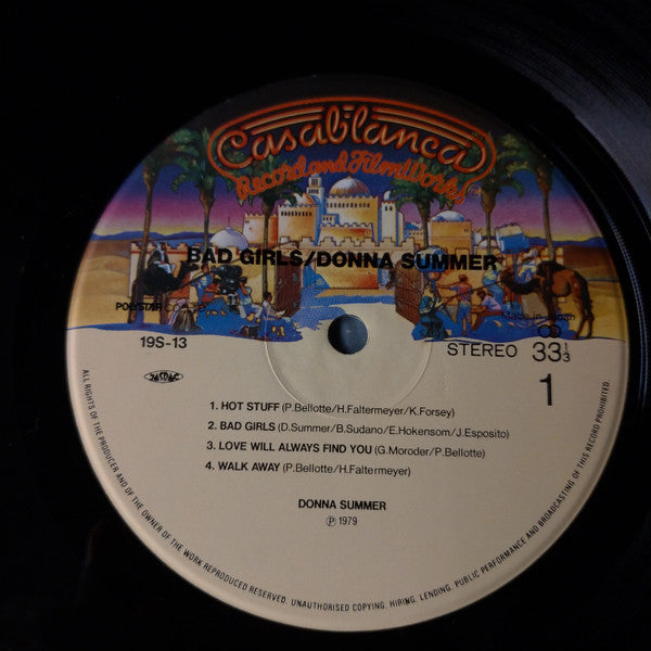 Donna Summer - Bad Girls (2xVinyl, LP, Album, Reissue) Very Good Plus (VG+) / Very Good (VG)
