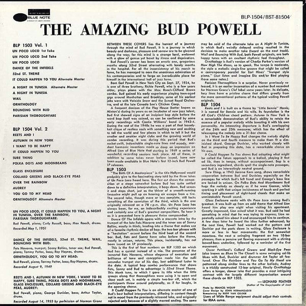 Bud Powell - The Amazing Bud Powell (Volume 2) (Vinyl, LP, Album, Reissue, Stereo) Good Plus (G+) / Good Plus (G+)
