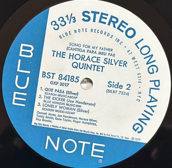 The Horace Silver Quintet - Song For My Father (Cantiga Para Meu Pa...