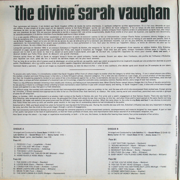 Sarah Vaughan - The Divine (2xVinyl, LP, Compilation, Stereo) Very Good (VG) / Very Good (VG)