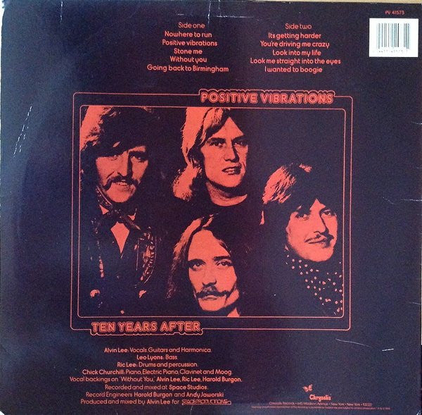 Ten Years After - Positive Vibrations (Vinyl, LP, Album, Reissue) Near Mint (NM or M-) / Very Good Plus (VG+)