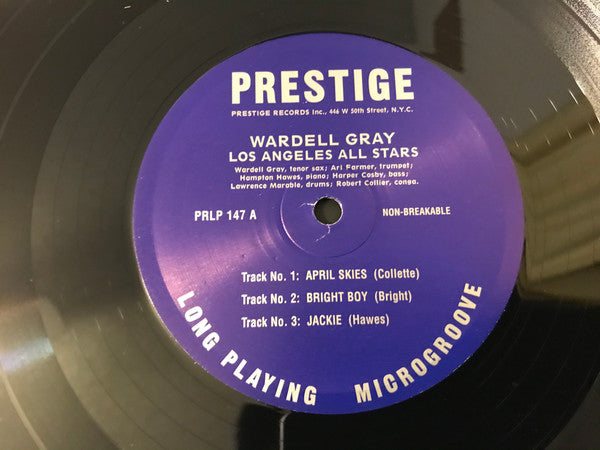 Wardell Gray - Los Angeles All Stars (Vinyl, LP, 10", Album, Reissue) Very Good Plus (VG+) / Very Good Plus (VG+)
