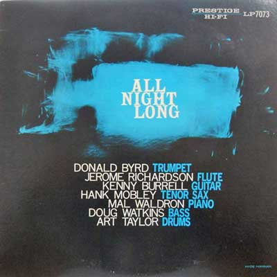The Prestige All Stars - All Night Long (Vinyl, LP, Album, Misprint, Reissue, Mono) Very Good (VG) / Good Plus (G+)