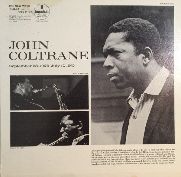 John Coltrane - Expression (Vinyl, LP, Album, Stereo, Reissue) Good Plus (G+) / Poor (P)